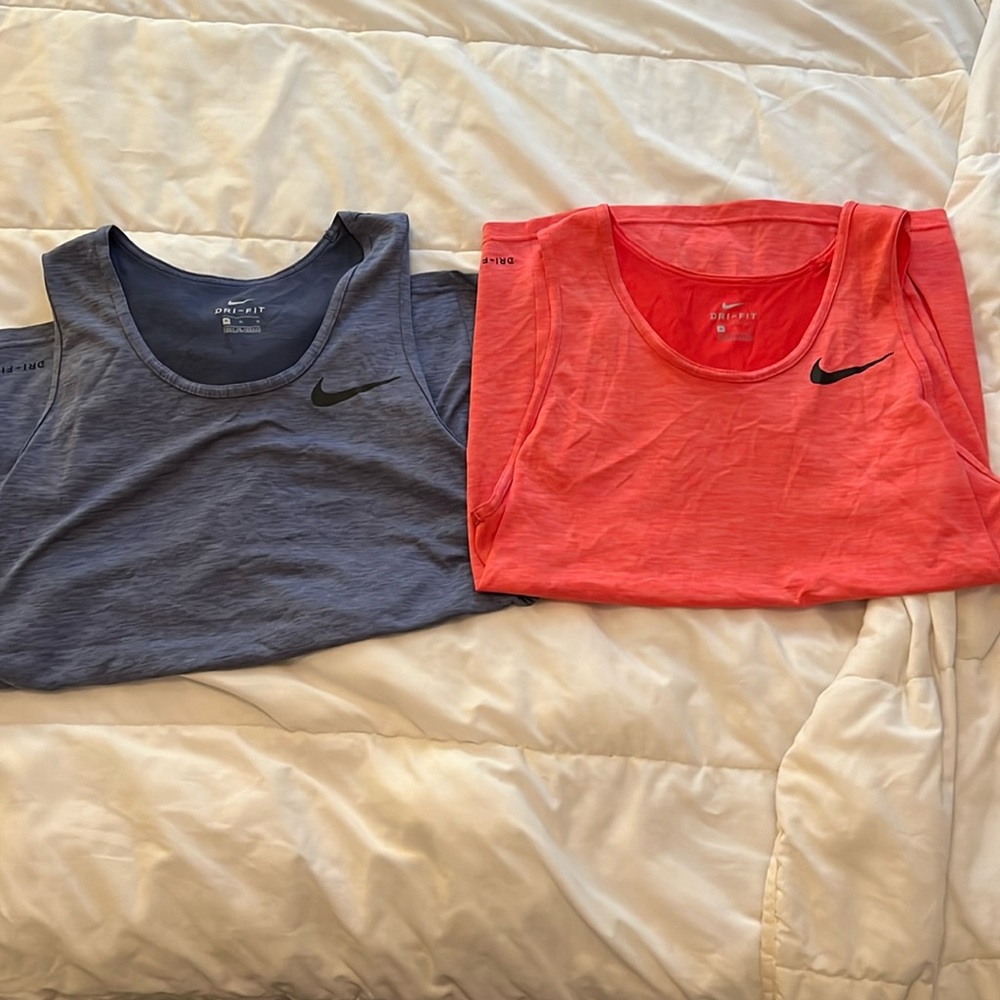 2 Nike Dri fit size medium tank tops